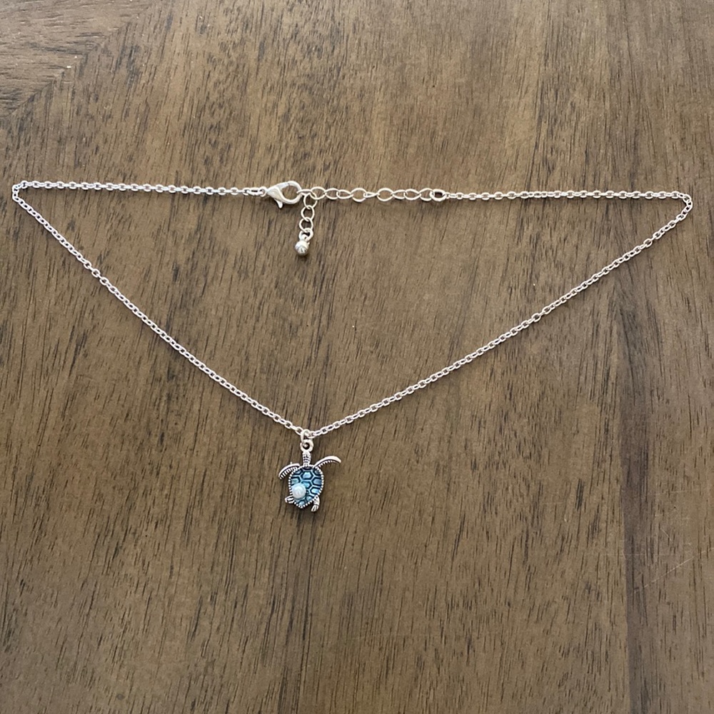 Double Sided Stylish Turtle Necklace